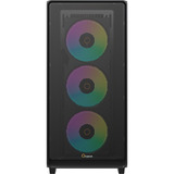 Ocypus Gamma C60 ARGB , Tower-Gehäuse schwarz, Tempered Glass