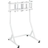 Thermaltake Triple Monitor Stand Snow, für Racing Simulator Cockpit GR500, Monitorhalterung weiß, für Monitore 32" - 55"