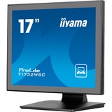 iiyama ProLite T1732MSC-B1S, LED-Monitor 43 cm (17 Zoll), schwarz, SXGA, TN, HDMI, DisplayPort, VGA, USB, Touchscreen