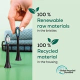 Beurer SC Bürstenköpfe Premium Whiten Green Planet, Aufsteckbürste schwarz, 4er Pack