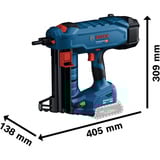 Bosch Akku-Betonnagler GNB 18V-40 Professional, 18Volt blau/schwarz, 2x Akku ProCORE18V 4,0Ah, XL-BOXX