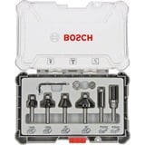 Bosch Professional Rand- und Kantenfräser-Set, 6-teilig 8mm-Schaft