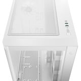 DeepCool CG530U 4F WH, Tower-Gehäuse weiß, Gebogene Glasvitrine