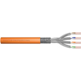 Digitus Professional Cat.7 S/FTP Verlegekabel simplex, B2ca orange, 1.000 Meter Trommel