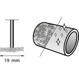 Dremel Messingbürste Ø 19 mm (535) 2 Stück, Schaft  Ø  3,2mm