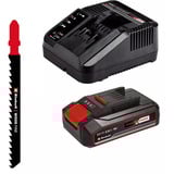 EINHELL Power X-Change Akku-Stichsäge TC-JS 18/70 Li, 18Volt rot/schwarz, Li-Ionen Akku 2,5Ah, Koffer E-Box Basic