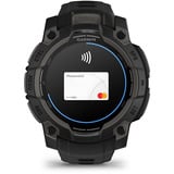 Garmin Instinct 3 - 45 mm, AMOLED, Smartwatch Black, Silikon-Armband
