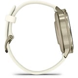 Garmin Venu 4 - 41 mm, Smartwatch Beige/Lunargold, Silikon-Armband in Bone