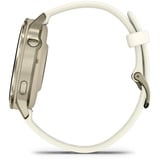 Garmin Venu 4 - 41 mm, Smartwatch Beige/Lunargold, Silikon-Armband in Bone