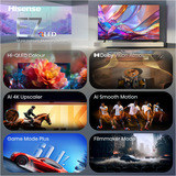 Hisense 50E7S Hi-QLED-Fernseher 126 cm (50 Zoll), schwarz, UltraHD/4K, Triple Tuner