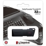 Kingston DataTraveler Exodia M 32 GB, USB-Stick schwarz, USB-A 3.2 Gen 1