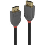 Lindy DisplayPort 1.4 Kabel, Anthra Line schwarz, 5 Meter