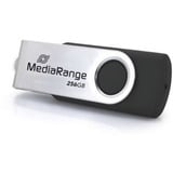 MediaRange USB Type-C 256 GB, USB-Stick schwarz/silber, USB 3.2 Gen 1 Type-C