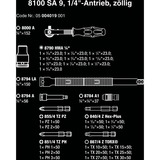 Wera 8100 SA 9 Zyklop Speed-Knarrensatz, zöllig, 1/4", Werkzeug-Set schwarz/grün, 28-teilig, Speed-Knarre mit schwenkbarem Kopf