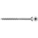 fischer Spanplattenschraube PowerFast II 6,0x50 Senkkopf TX 100 Stück, mit Teilgewinde, Edelstahl A2