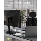 goobay Plus DisplayPort 2.0/2.1 Kabel, 8K @ 144Hz, 54 Gbit/s grau, 3 Meter