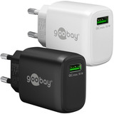 goobay USB-A QC Schnellladegerät (18 W) schwarz