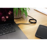 Ansmann Silikonkabel USB-C auf USB-C schwarz, magnetisch, 120cm