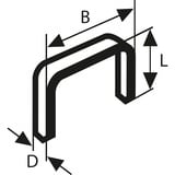 Bosch Professional Feindrahtklammern, Typ 53, 8/11,4mm, Clip 5.000 Stück