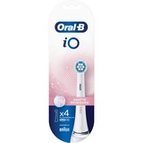 Braun Oral-B iO Sanfte Reinigung 4er, Aufsteckbürste weiß, Frustfreie Verpackung