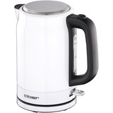 Cloer Edelstahl-Wasserkocher 4521 weiß, 1,7 Liter