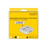 DeLOCK USB 3.0 Docking- und Klonstation M.2 NVMe/M.2 SATA/SD, Dockingstation M.2 SSD, SD Card