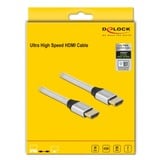 DeLOCK Ultra High Speed HDMI-Kabel 48 Gbps 8K 60Hz silber, 2 Meter