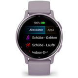 Garmin vívoactive 5, Smartwatch orchidee/orchidee metallic, 42 mm, Silikon-Armband