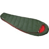 High Peak Mumienschlafsack Pak 1000 ECO dunkelgrün/rot