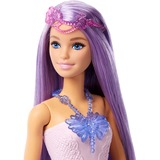 Mattel Barbie 3-in-1 Fantasy Puppe mit Schwanzflosse, Feenflügeln und Ketten