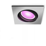 Philips HUE White & Color Ambiance Centura Einbauspot, LED-Leuchte silber, eckig
