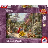 Schmidt Spiele Thomas Kinkade Studios: Painter of Light - Disney Schneewittchen - Tanz mit dem Prinzen, Puzzle 1000 Teile