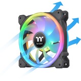 Thermaltake SWAFAN 14 RGB 140x140x25, Gehäuselüfter schwarz, 3er Pack, inkl Controller, 140 mm