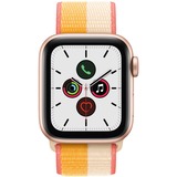 Apple Watch SE, Smartwatch gold/gelb, 40mm, Sport Loop, Aluminium-Gehäuse, LTE