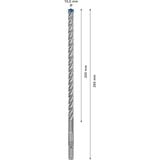 Bosch Expert Hammerbohrer SDS-plus-7X, Ø 10mm, 30 Stück Arbeitslänge 200mm