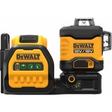 DEWALT Akku-Multilinienlaser 3x360° DCE089D1G18-QW, 18Volt, Kreuzlinienlaser schwarz/gelb, mit grünen Laserlinien