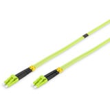 Digitus LWL Patchkabel, Duplex, LC > LC Stecker, Multimode OM5 limette, 5 Meter