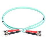 Digitus LWL Patchkabel, Duplex, ST > ST Stecker, Multimode OM3 türkis, 2 Meter