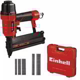 EINHELL Druckluft-Tacker TC-PN 50 rot/schwarz, 2-in-1 Kombigerät: Druckluft-Klammergerät und Druckluft-Nagler