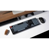 Keychron K10 Pro, Gaming-Tastatur schwarz/blaugrau, DE-Layout, Keychron K Pro Brown, Hot-Swap, Aluminiumrahmen, RGB, PBT