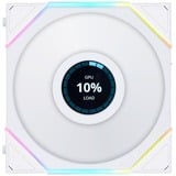 Lian Li UNI FAN TL120 LCD, Gehäuselüfter weiß, Reverse Blade, 124 mm