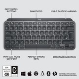 Logitech MX Keys Mini, Tastatur graphit/schwarz, DE-Layout