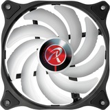 RAIJINTEK EOS 12 RBW ADD -2 120x120x25, Gehäuselüfter schwarz/transparent, 2 Stück, inkl. 8-Port Hub, Fernbedienung, 120 mm