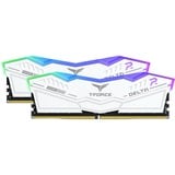 Team Group DIMM 32 GB DDR5-7800 (2x 16 GB) Dual-Kit, Arbeitsspeicher weiß, FF4D532G7800HC38DDC01, Delta RGB, INTEL XMP