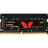Verbatim SO-DIMM 8 GB DDR4-3200, Arbeitsspeicher schwarz, 30108