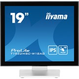 iiyama ProLite T1932MSC-W1SAG, LED-Monitor 48 cm (19 Zoll), weiß (matt), SXGA, IPS, Touchscreen
