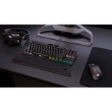 Corsair Gepolsterte Doppelschicht-Handballenauflage, Handgelenkauflage schwarz/schwarz, Tenkeyless