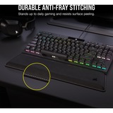 Corsair Gepolsterte Doppelschicht-Handballenauflage, Handgelenkauflage schwarz/schwarz, Tenkeyless