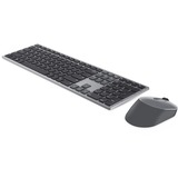 Dell Premier-Mehrgeräte-Wireless-Tastatur und -Maus (KM7321W), Desktop-Set titan/schwarz, DE-Layout, Scherenmechanik