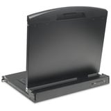 Digitus Modulare HD LCD KVM Konsole mit 19" TFT 8 Port HDMI, KVM-Switch schwarz, deutsches Tastaturlayout, 8 Port HDMI KVM-Switch, Touchpad